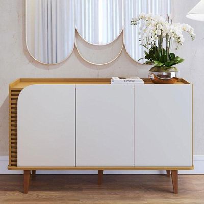Aparador Buffet Jurerê Naturale Off White Matte - Colibri