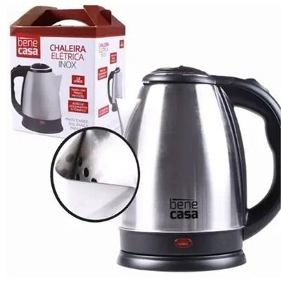 Chaleira Elétrica Inox Jarra Com 1,8 Litros Kz - 18l 110v