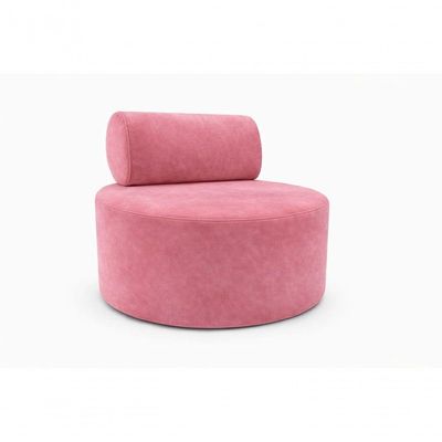Poltrona Orgânica Decorativa Flora Sofisticada Para Sala E Recepção Veludo Rosa Eli Móveis E Decoração