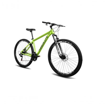 Bicicleta Aro 29 Absolute Nero 5 Alumínio 24v Câmbios Shimano Freio Hidráulico K7 Garfo Comtrava Verde 21
