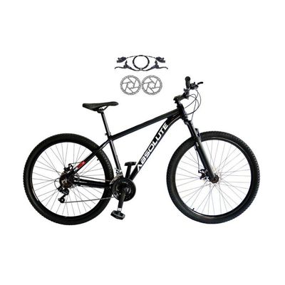 Bicicleta Aro 29 Absolute Nero 5 Alumínio 21v Freio Hidráulico Mountain Bike Garfo Suspensão Preto 17