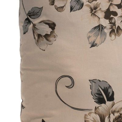 Almofada Decorativa Com Refil 2 Peças 200 Fios 100% Algodão - Estampa Samara Caqui