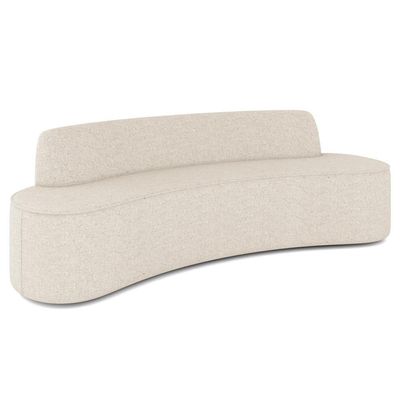 Sofá 3 Lugares Para Sala De Estar Living 210cm Koane D06 Linho Pérola - Mpozenato