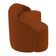 Sofá 3 Lugares Para Sala De Estar Living 180cm Theo D06 Veludo Laranja - Mpozenato