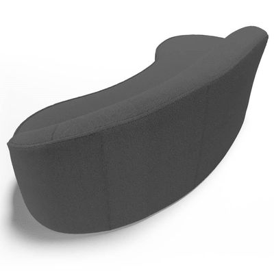 Sofá Living 3 Lugares 260cm Braço Direito Mozart D06 Bouclê Chumbo - Mpozenato