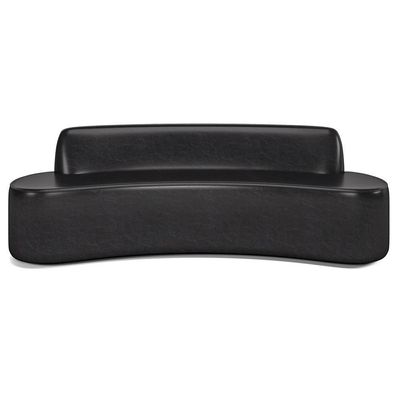 Sofá 4 Lugares Para Sala De Estar Living 260cm Koane D06 Sintético Preto - Mpozenato