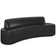 Sofá 4 Lugares Para Sala De Estar Living 260cm Koane D06 Sintético Preto - Mpozenato