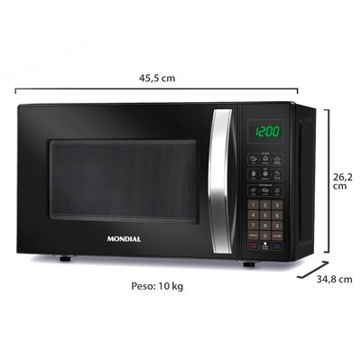 Micro-ondas Mondial MO-01-21-B 21 Litros Preto - 127V