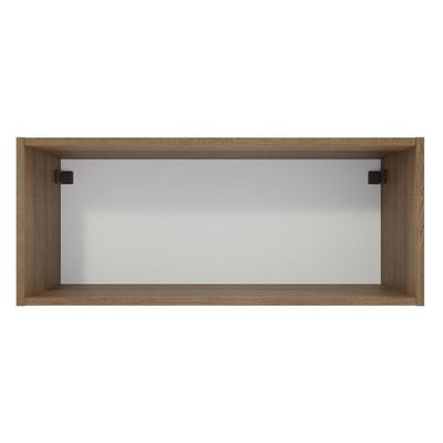 Armário Aéreo 80 Cm Nicho Aberto Para Cozinhas Lux, Glamy, Agata, Stella Rustic Madesa Rustic Rustic