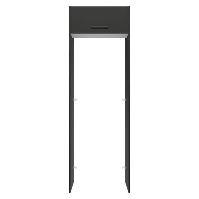 Porta-geladeira 73 Cm 1 Porta Basculante Preto/branco/preto Agata Madesa Preto/branco/preto