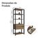 Guarda-roupa Closet Modulado Valencia 2 Gavetas 4 Prateleiras 70cm Rustic/preto Madesa Xa Rustic/preto