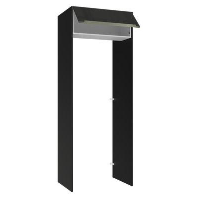 Porta-geladeira 83 Cm 1 Porta Basculante Preto/branco/preto Lux Madesa Preto/branco/preto