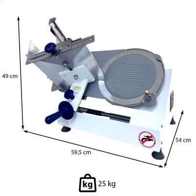 Cortador Fatiador De Frios Semi-automático Gural Jxt-30 Bivolt Faca 30cm Base Em Pintura Eletrostatica