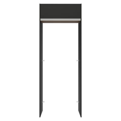 Porta-geladeira 83 Cm 1 Porta Basculante Preto/rustic/preto Glamy Madesa Preto/rustic/preto