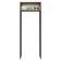 Porta-geladeira 83 Cm 1 Porta Basculante Preto/rustic/preto Glamy Madesa Preto/rustic/preto