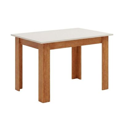 Mesa Para Sala De Jantar 1,10m Place Viero Madeirado/off White