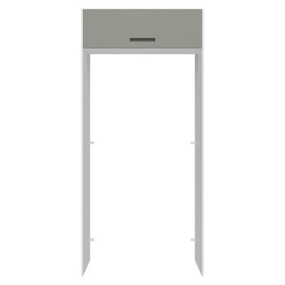 Porta-geladeira 103 Cm 1 Porta Basculante Branco/cinza Agata Madesa Branco/cinza