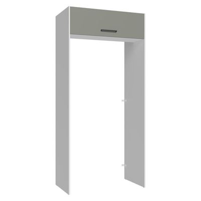 Porta-geladeira 103 Cm 1 Porta Basculante Branco/cinza Agata Madesa Branco/cinza