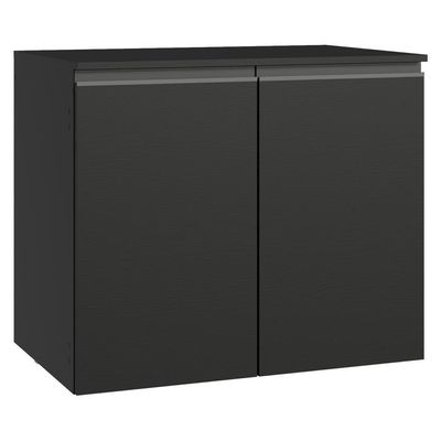 Balcão De Cozinha 80 Cm 2 Portas Suspenso Preto Nice Madesa Preto