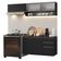 Armário De Cozinha Compacta 200 Cm Suspenso Preto Nice Madesa 11 Preto