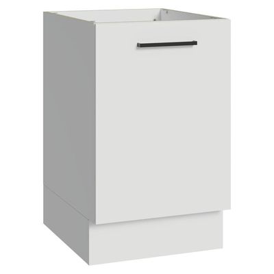 Balcão De Cozinha 50cm 1 Porta (sem Tampo) B Agata Madesa Branco