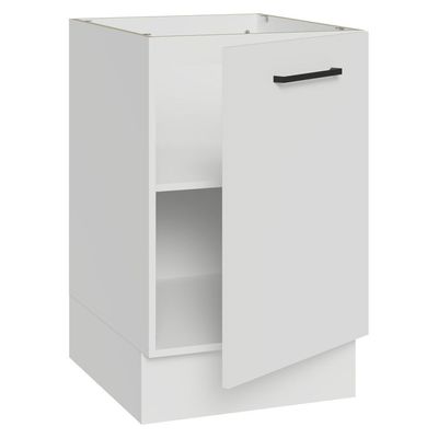 Balcão De Cozinha 50cm 1 Porta (sem Tampo) B Agata Madesa Branco