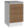 Balcão De Cozinha 50cm 1 Porta Branco/rustic Glamy Madesa Branco/rustic