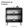 Balcão De Cozinha 80 Cm 2 Portas Com Pés Preto Nice Madesa Preto