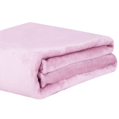 Cobertor Manta Super Soft 300g Casal 1,80mx2,20m Rose Cristal Sonhare