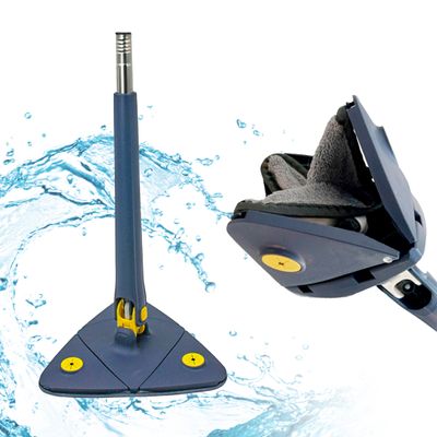 Mop Triangular Rodo Limpeza Giratório Ajustável