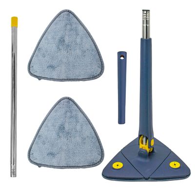 Mop Triangular Rodo Limpeza Giratório Ajustável