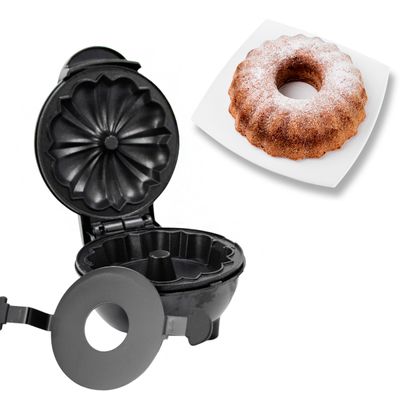 Mini Máquina De Fazer Bolo Assar Portátil Preto