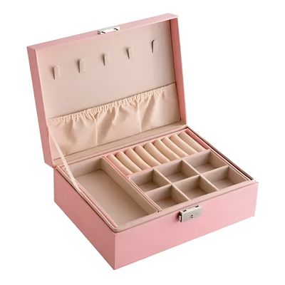 Maleta Porta Joia Organizadora Elegante Cor:Branco