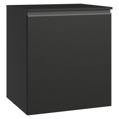 Balcão De Cozinha 60 Cm 1 Porta Suspenso Preto Nice Madesa Preto