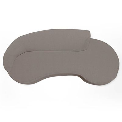 Sofá Living 3 Lugares 230cm Braço Esquerdo Mozart D06 Bouclê Bege Escuro - Mpozenato
