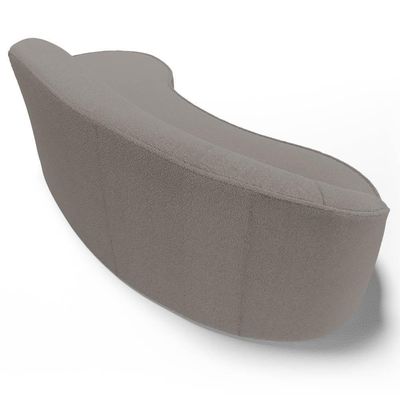 Sofá Living 3 Lugares 230cm Braço Esquerdo Mozart D06 Bouclê Bege Escuro - Mpozenato
