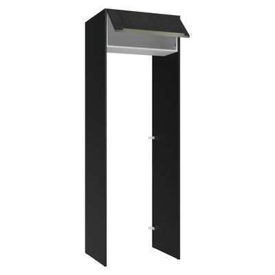 Porta-geladeira 73 Cm 1 Porta Basculante Preto/branco/preto Lux Madesa Preto/branco/preto