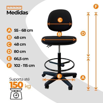 Cadeira Caixa Alta Oficial Operativa Supermercado Nr17 1
