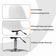 Kit 4 Cadeiras Office Eiffel Botonê Oficial Branco