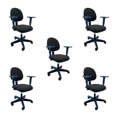 Kit 5 Cadeiras De Escritório Oficial Operativa