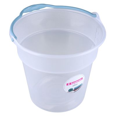 Balde Sanremo em Plástico Cristal Transparente com Alça 8L