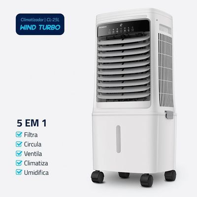 Climatizador Mondial Wind Turbo CL-25L 25L Branco 110V