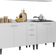 Armário De Cozinha Com Tampo Cp05 260cm Pérola Branco Z34 - Mpozenato