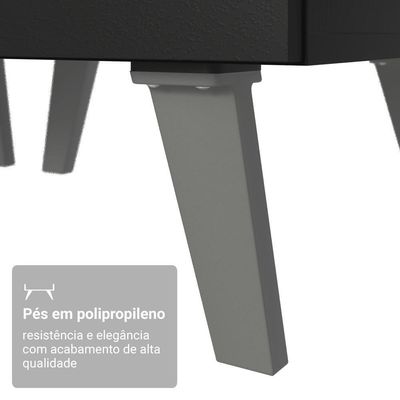 Armário De Cozinha Compacta 200 Cm Preto Nice Madesa 10 Xa Preto