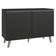 Balcão De Cozinha 120 Cm 2 Portas Com Pés Preto Nice Madesa Preto