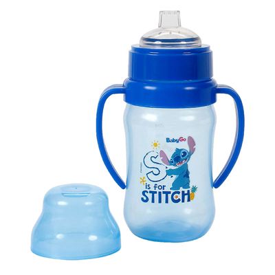 Copo Treinamento Stitch Com Alças 400ml Dermiwil