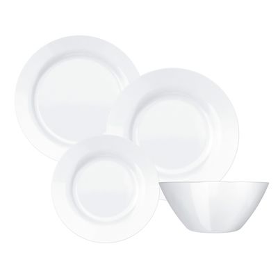 Aparelho de Jantar Nadir Menu Opaline em Vidro 16 Peças