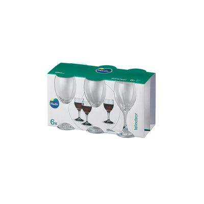Jogo de Taças para Vinho Nadir Windsor 250ml 6 Peças