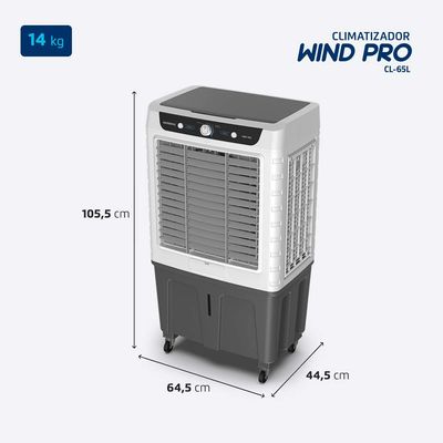 Climatizador Wind Pro, Mondial, Branco/Cinza, 260W, 127V - CL-65L