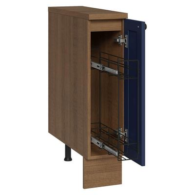 Balcão Porta-temperos 20 Cm 1 Porta Rustic/azul Vik Madesa